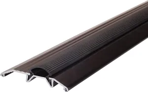 M-D Building Products 10116 3-3/4 in. x 3/4 in. x 36 in. Brown Aluminum and Vinyl Heavy-Duty Low-Profile Threshold