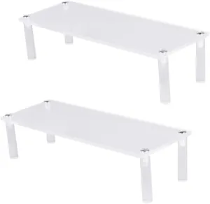 MAGICLULU 2pcs Acrylic Display Stand Simple Stand Riser for Pc Car Toy Jewelry Creative Shapes Home Dormitory Use