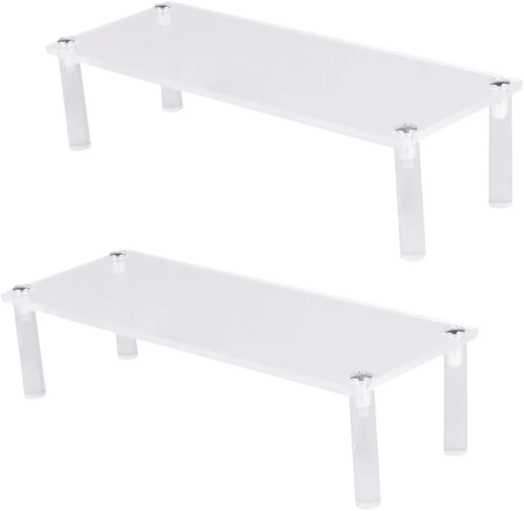 MAGICLULU 2pcs Acrylic Display Stand Simple Stand Riser for Pc Car Toy Jewelry Creative Shapes Home Dormitory Use