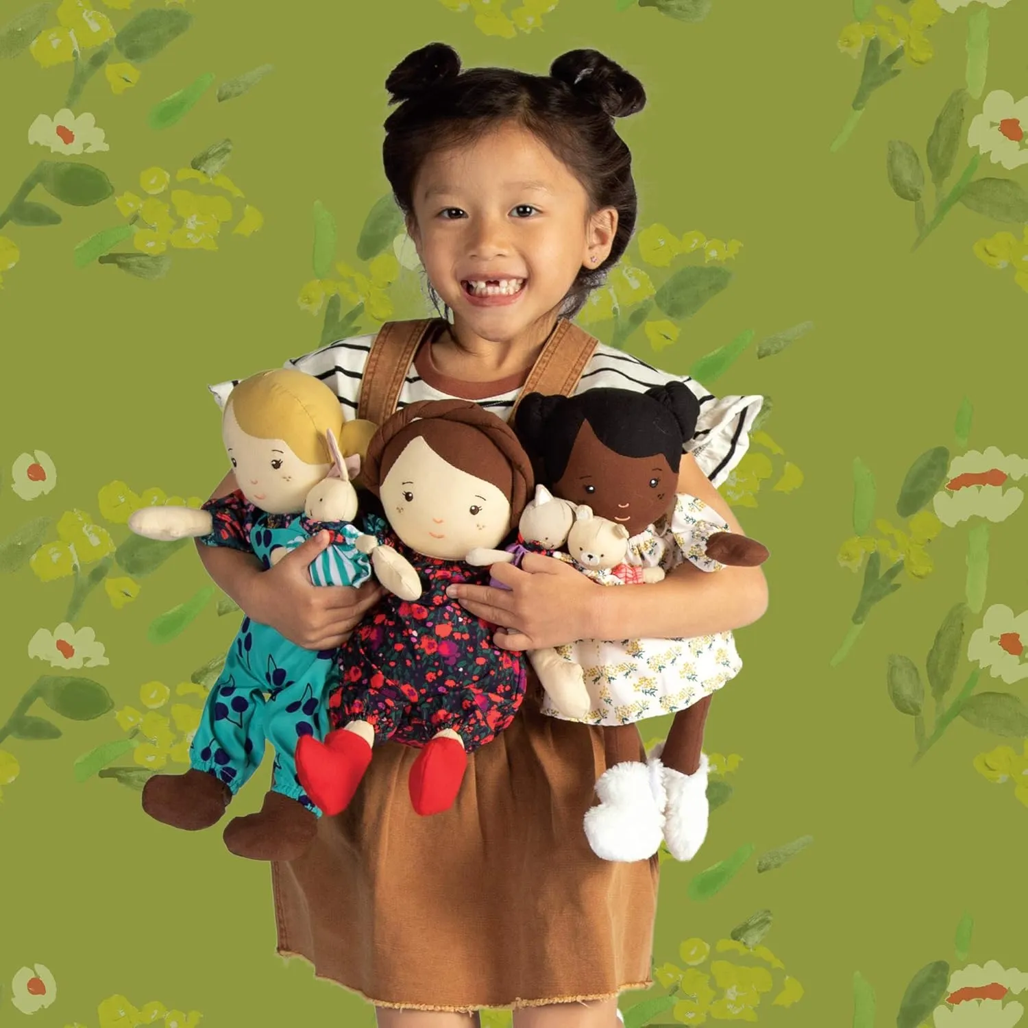 Manhattan Toy Playdate Friends Harper Machine Washable and Dryer Safe 14 Inch Doll with Companion Stuffed Animal