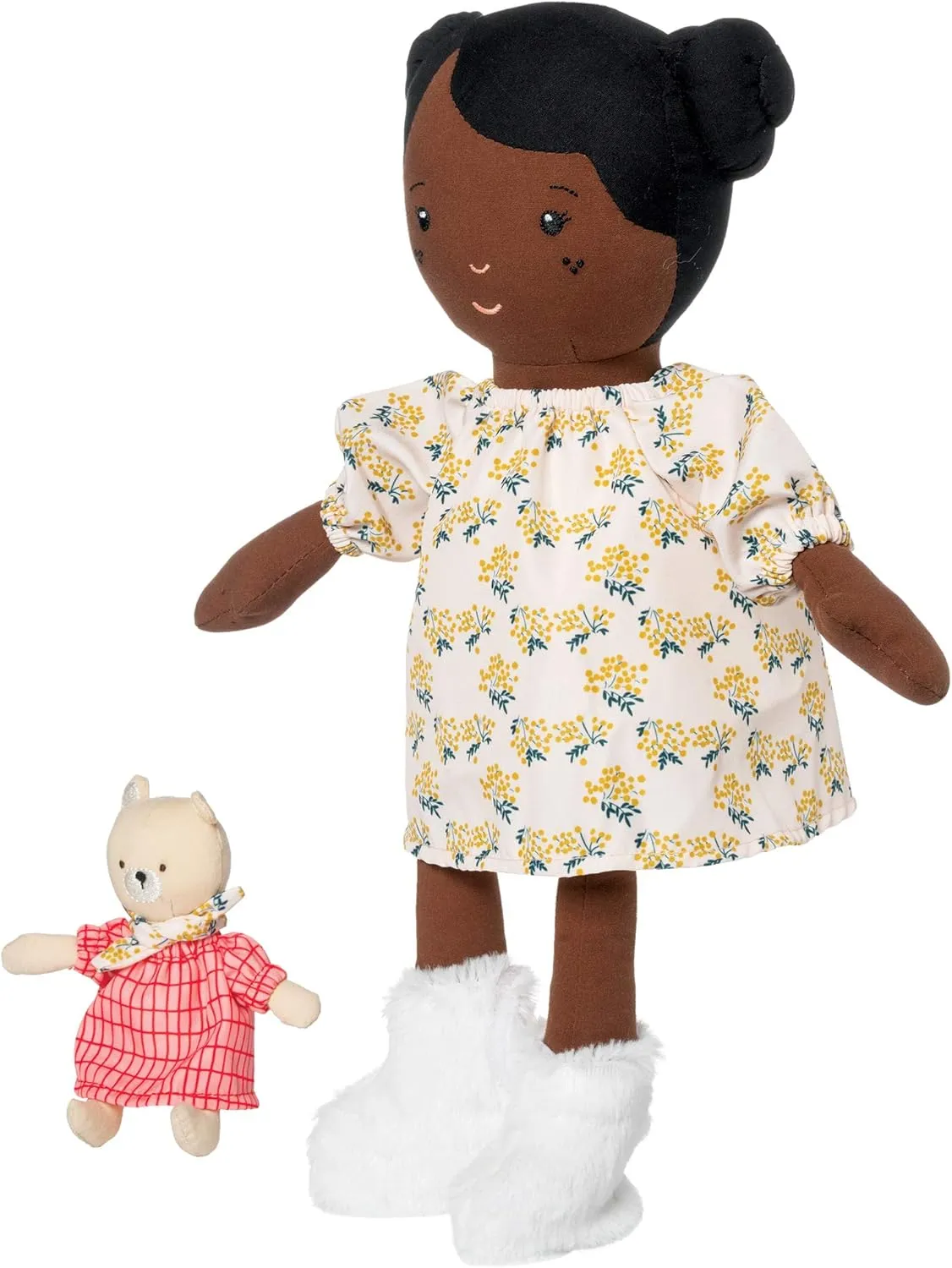 Manhattan Toy Playdate Friends Harper Machine Washable and Dryer Safe 14 Inch Doll with Companion Stuffed Animal