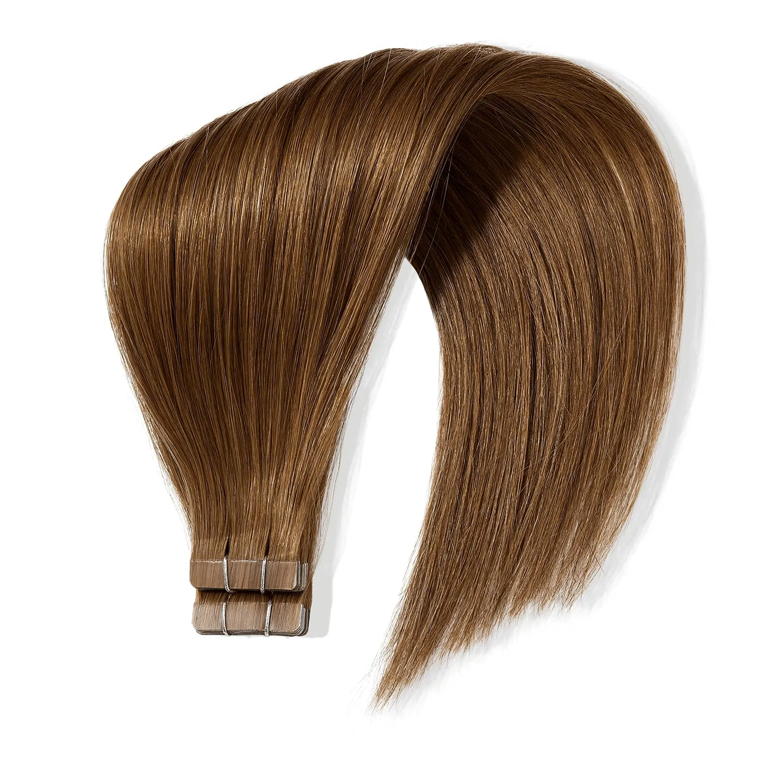 Medium Blonde/Brown Tape In 18 Inch Human Hair Extensions, Tahitian Bliss, 20 Pieces/45g Each, Pretaped, Safely Adhere to Most Hair Types, Easy Application