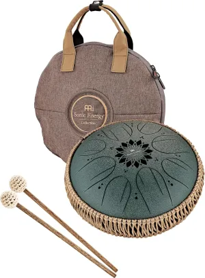 Meinl Sonic Energy Octave Steel Tongue Drum 8 Notes 10" with Mallets, Bag — Sound Healing Instrument for Musical Education, Meditation, ASMR, Yoga