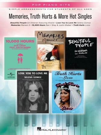Memories, Truth Hurts & More Hot Singles (Easy Piano)