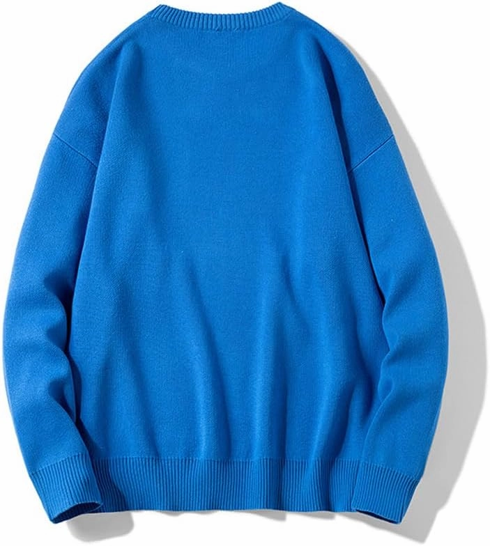 Men's Oversized Dog Sweaters Soft Cotton Long Sleeve Graphic Pullovers