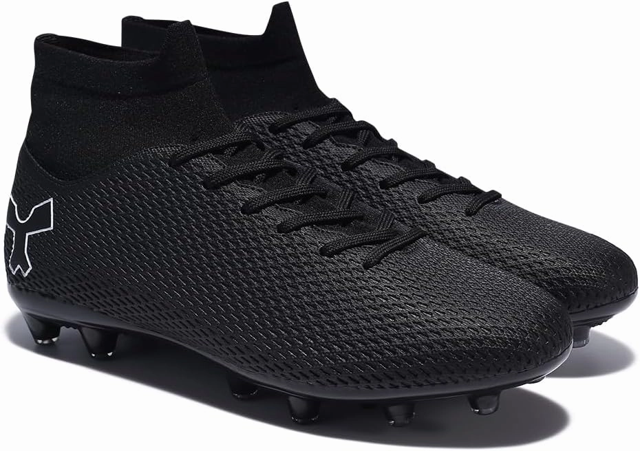 Men's Soccer Cleats Football Cleats for Mens Big Boys High-Top Spikes Shoes for Youth Professional Training Turf Indoor Outdoor Sneaker