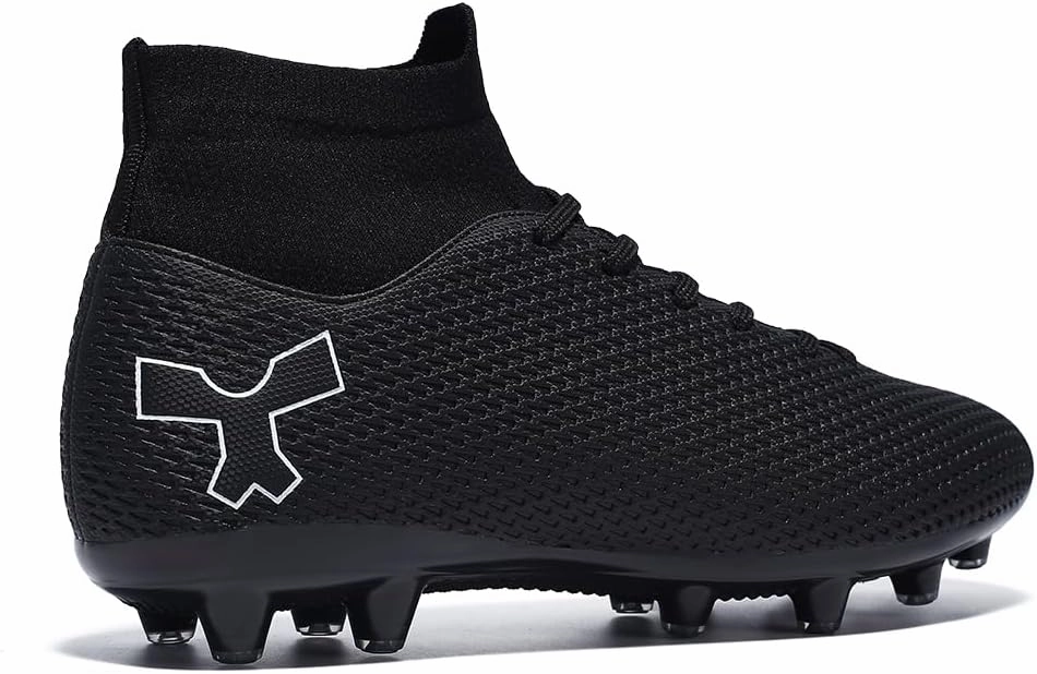 Men's Soccer Cleats Football Cleats for Mens Big Boys High-Top Spikes Shoes for Youth Professional Training Turf Indoor Outdoor Sneaker