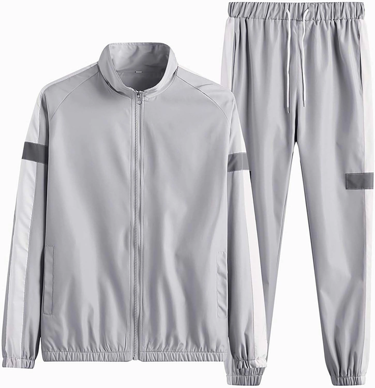 Men's Tracksuit 2 Piece Full Zipper Long Sleeve Jacket Drawstring Pants Fashion Jogging Dating Couple Casual Outfits