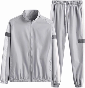 Men's Tracksuit 2 Piece Full Zipper Long Sleeve Jacket Drawstring Pants Fashion Jogging Dating Couple Casual Outfits