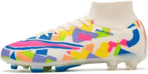 Men's Soccer Cleats Football Shoes High-Tops Non-Slip Spikes Indoor Outdoor Firm Ground Turf Sports Athletic Combat Boots Shoes Size 4.5-11