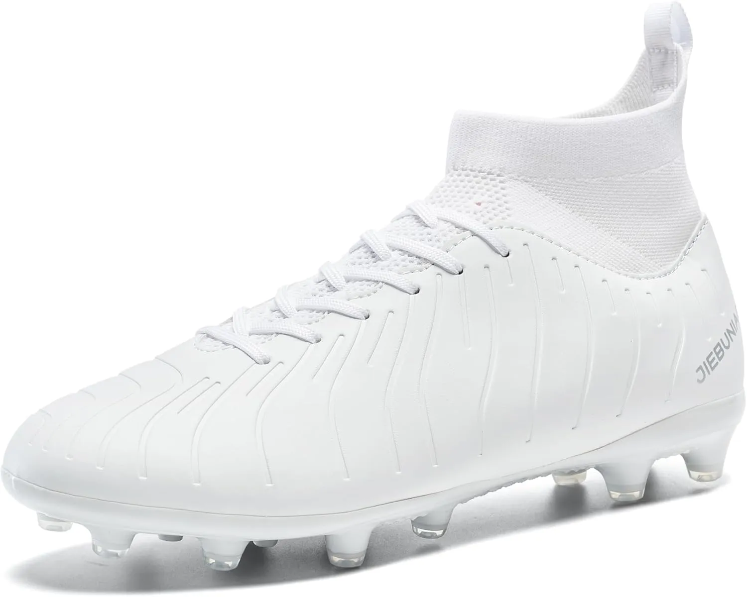 Men's Women's Soccer Shoes High-Tops Lace-Up Non-Slip Spikes Outdoor Sports Athletic Football Cleats