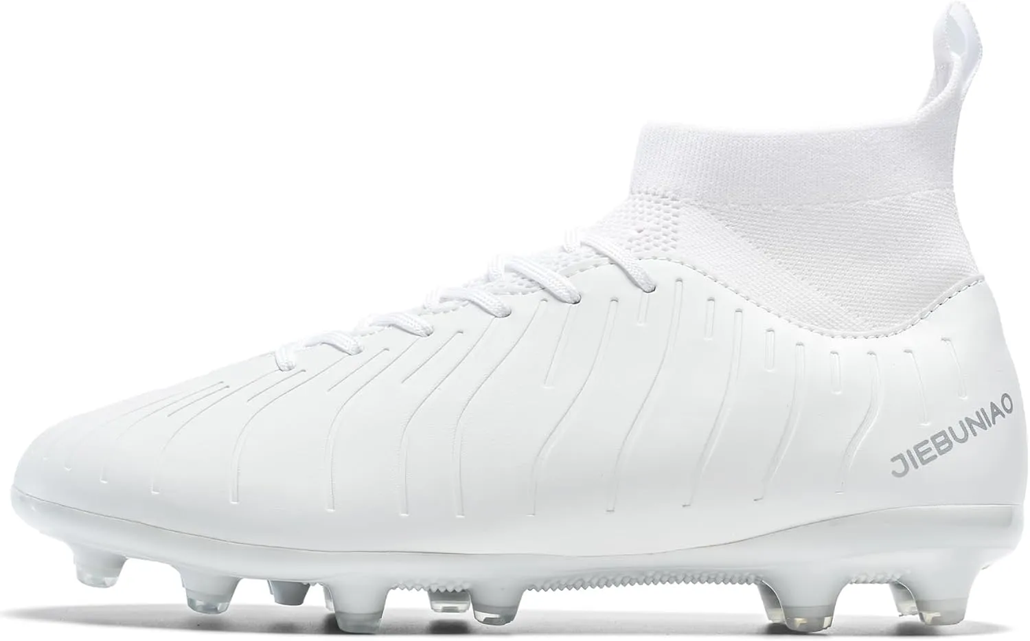 Men's Women's Soccer Shoes High-Tops Lace-Up Non-Slip Spikes Outdoor Sports Athletic Football Cleats