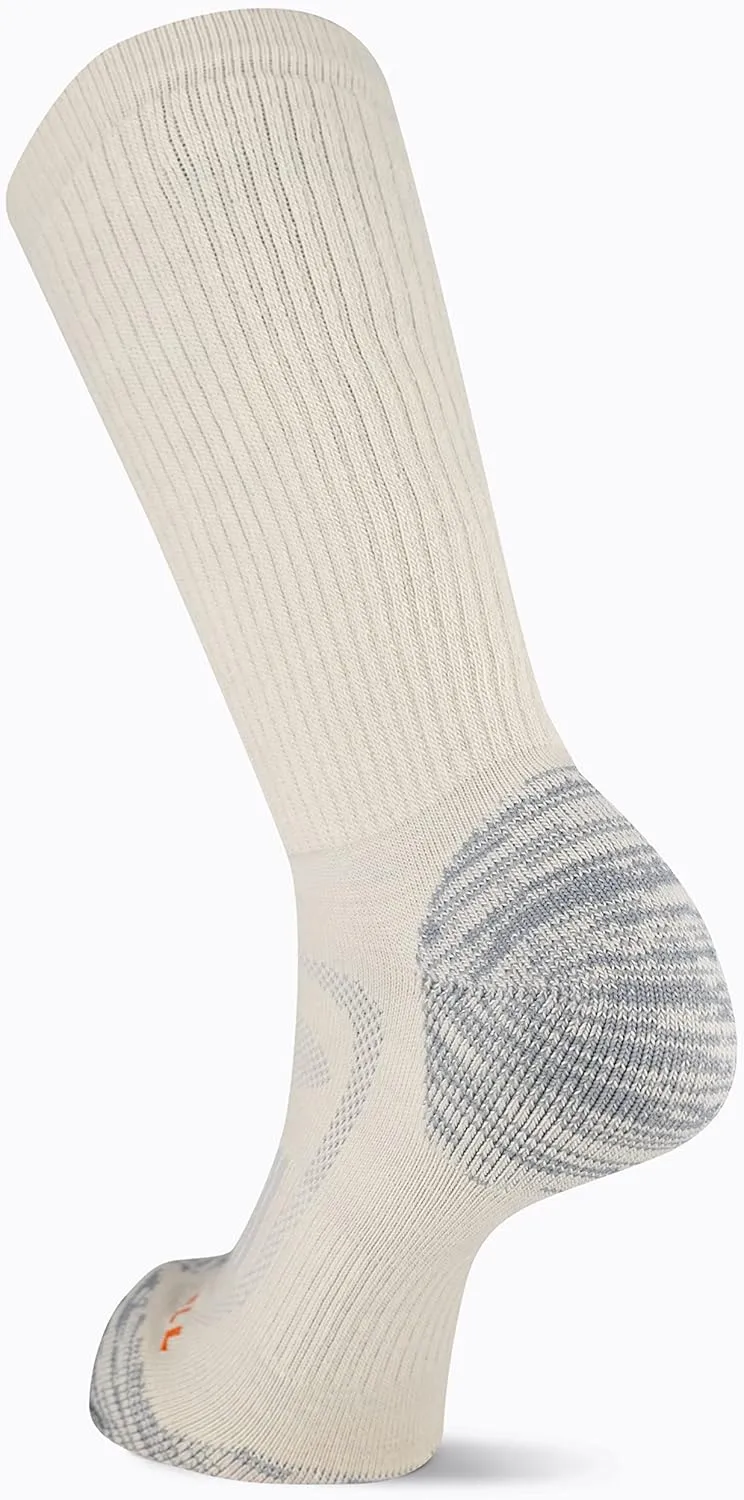 Merrell Men's and Women's Zoned Cushioned Wool Hiking Crew Socks-1 Pair Pack-Breathable Arch Support