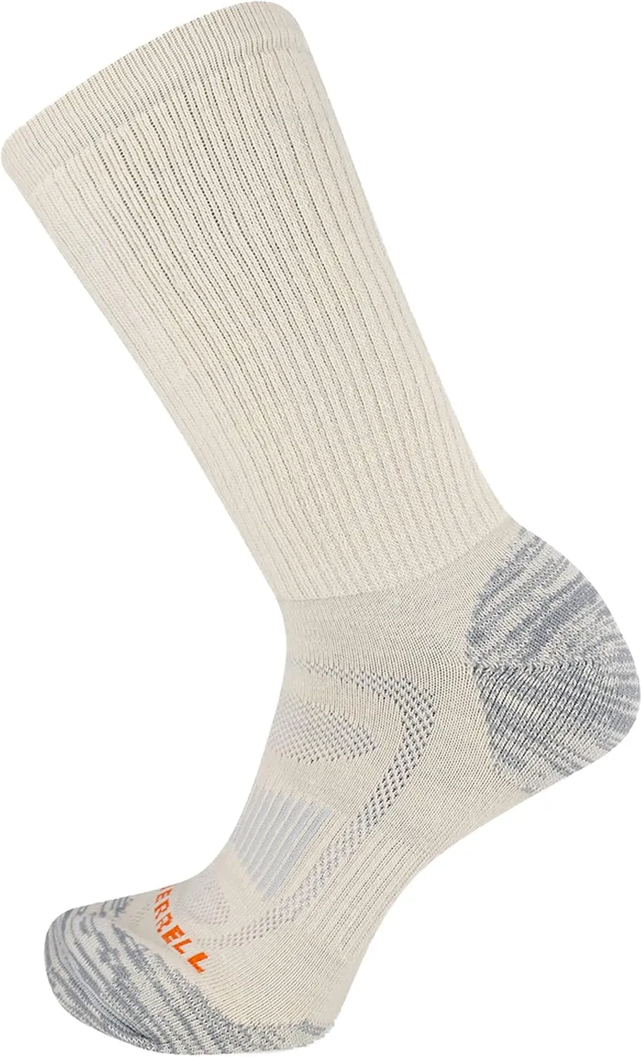 Merrell Men's and Women's Zoned Cushioned Wool Hiking Crew Socks-1 Pair Pack-Breathable Arch Support