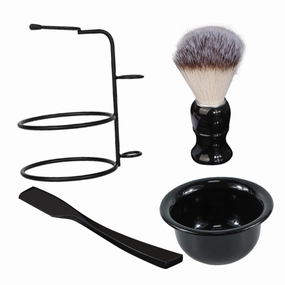 MERRYHAPY 1set Manual Shaving Kit for Men Includes Shaving Brush and Foaming Bowl for Grooming and Beard Care Ergonomic Design Materials Easy to Use