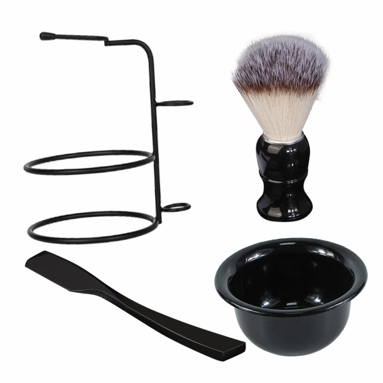 MERRYHAPY 1set Manual Shaving Kit for Men Includes Shaving Brush and Foaming Bowl for Grooming and Beard Care Ergonomic Design Materials Easy to Use