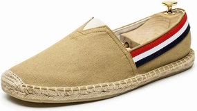 MILDSEVEN Handmade Casual Canvas Shoes for Men, Pull On Soft Loafers, Classical Chinese Breathable Casual Shoes
