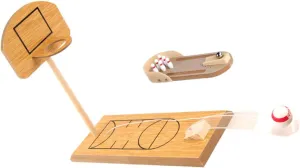 Milisten 2sets Mini Desktop Bowling Basketball Game Set Interactive Educational Wooden Toy for Relief Family Fun for Home Office School Decor