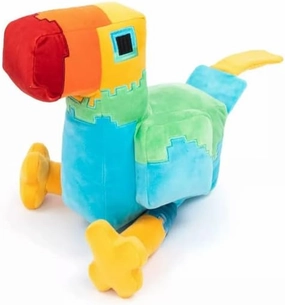 Minecraft Parrot 13 inch Pillow Buddy Basic Plush Character Soft Dolls, Video Game-Inspired Collectible Toy Gifts for Kids & Fans Ages 3 Years Old & Up