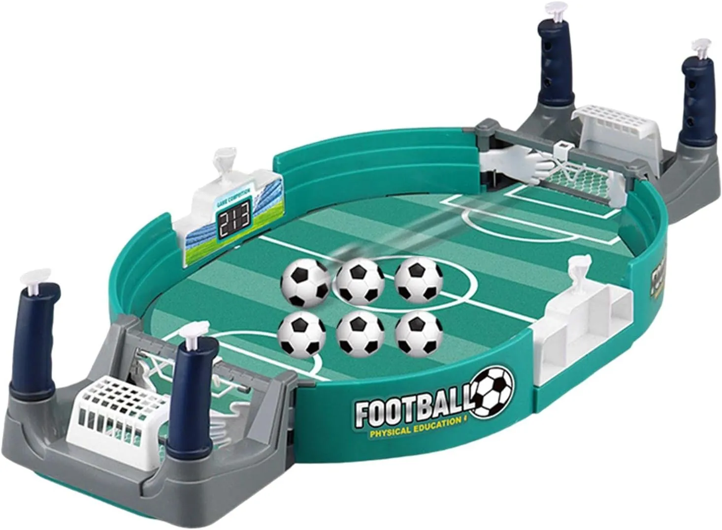 Mini Tabletop Football Pinball Games Arcade Style Table Board Pinball Interactive Toy Soccer Football Games for Party Parties Kids