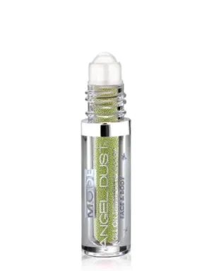 MODE Angel Dust Roll On Shimmering Eyeshadow Color PIXIE Chartreuse Green Gold Pearl, Natural Skincare Loose Mineral Powder Pigments, Spill Proof Bottle, Cruelty Free, Vegan, Made in NY USA