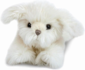 MON AMI Sugar The Maltese Dog Stuffed Animal - 10”, Soft & Cuddly Puppy Plush Toy for Kids, Use as Toy or Nursery Room Décor