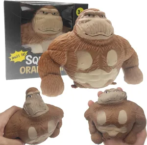 Monkey Toy Figure for Kids and Adults, Decompress and Stretch Stress Gorilla, Stress Relief Toy for Children and Adults, Gift for Easter, Birthday