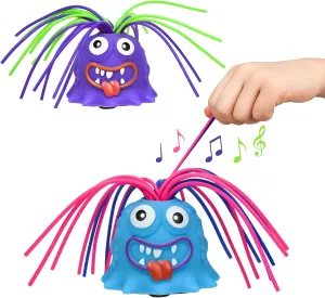 MVPTGRS Fatidge Toys Stress Relief and Anti Anxiety Toys, Fun Hair Pulling Fidget Screaming Monster Toys, Different Screams Made by Hair Pulling, for 3 4 5 6 7  Kids Boys and Girls