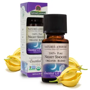 Nature's Answer 100% Pure Organic Essential Oil Blend, 0.5-Ounce, Night Snooze