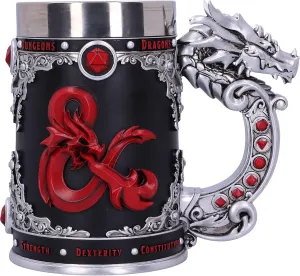 Nemesis Now Dungeons & Dragons Fantasy Role Play Die D20 Tankard, Polyresin, Black, 1 Count (Pack of 1)