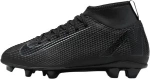 Nike Jr. Mercurial Superfly 10 Club Little/Big Kids' MG High-Top Soccer Cleats (FQ8318-002, Black/Deep Jungle/Black) Size 1