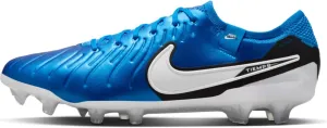 Nike Tiempo Legend 10 Elite Firm-Ground Low-Top Soccer Cleats (DV4328-400, Soar/White) Size 13
