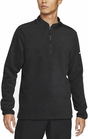 Nike Men's Victory Therma 1/2 Zip Pullover (as1, alpha, s, regular, regular, Black/White, Small)