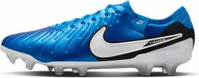 Nike Tiempo Legend 10 Elite Firm-Ground Low-Top Soccer Cleats (DV4328-400, Soar/White) Size 10.5