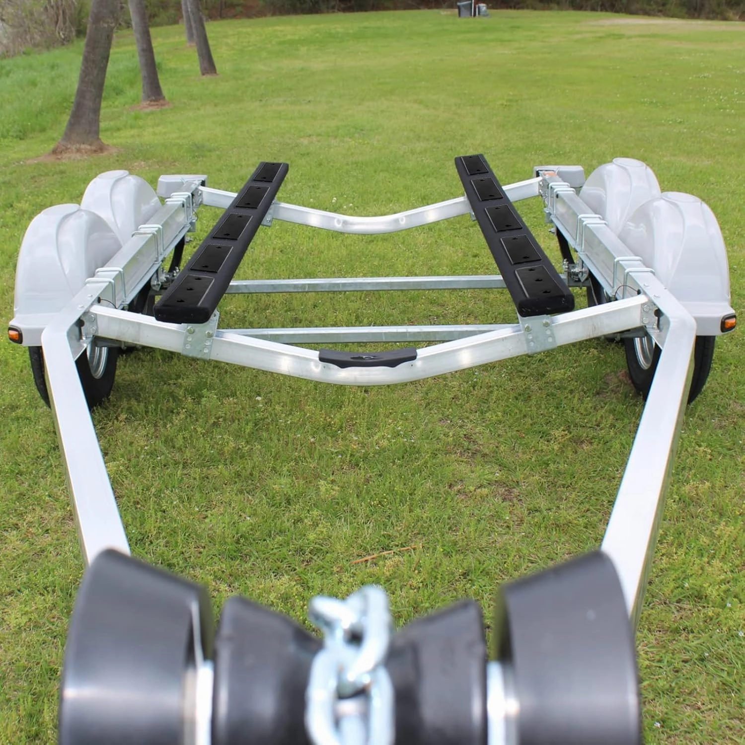 NOVINO Boat Trailer Bunk Slide Pads and Enders for Easier Launching & Loading, 3" x 10" Boat Trailer Bunk Slicks