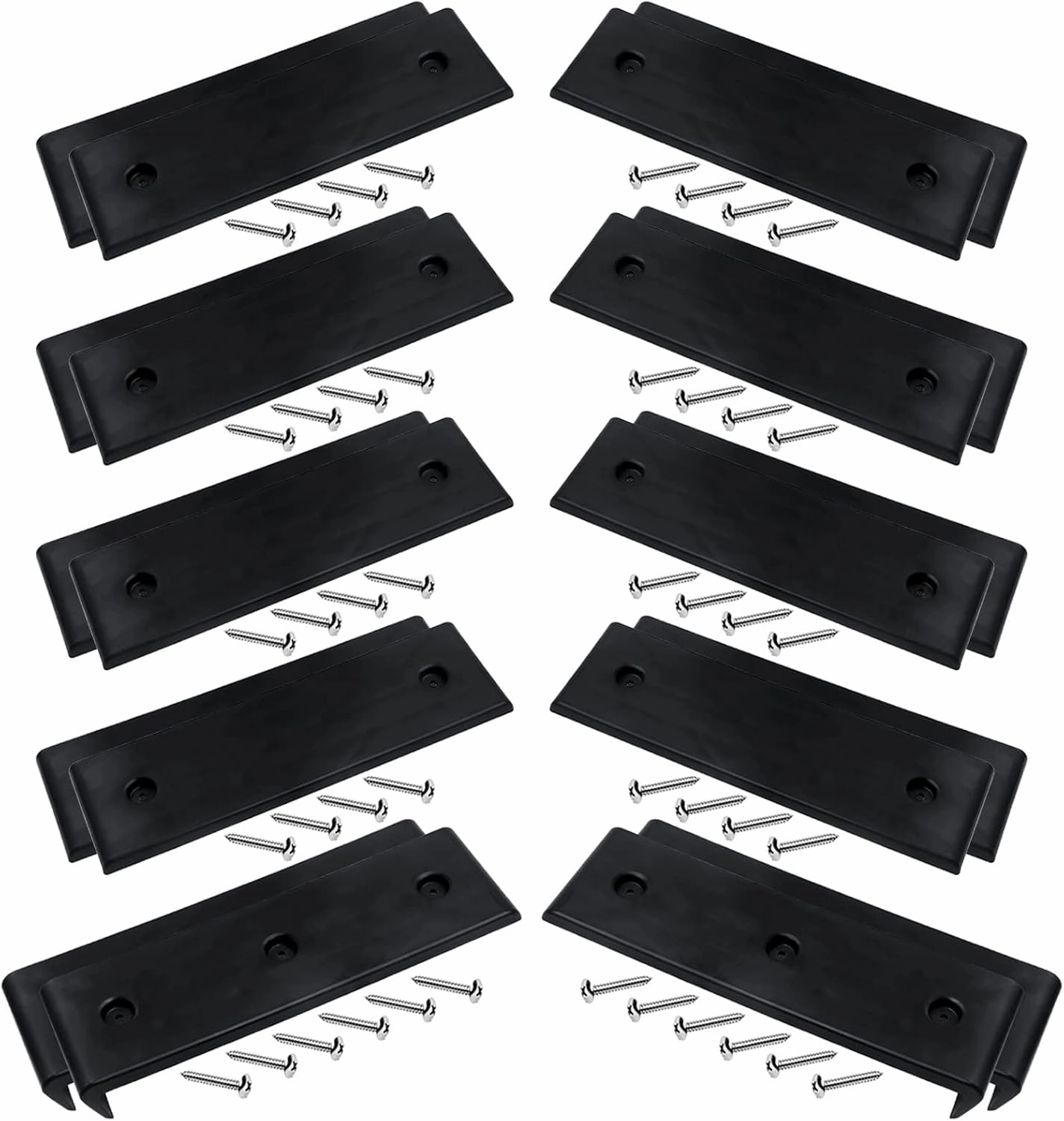 NOVINO Boat Trailer Bunk Slide Pads and Enders for Easier Launching & Loading, 3" x 10" Boat Trailer Bunk Slicks