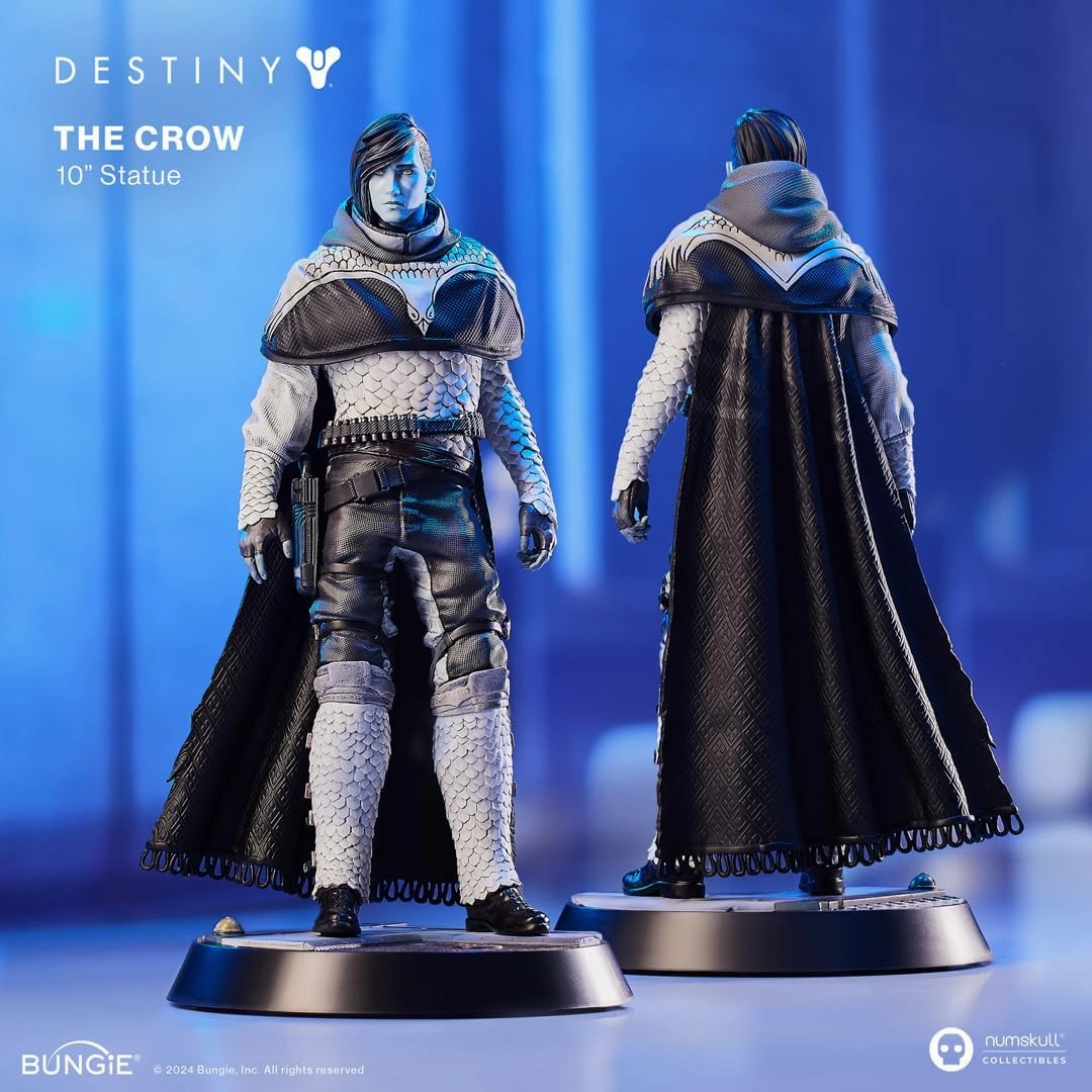 Numskull Official Destiny The Crow 10'' Statue - Official Destiny 2 Merchandise - FPS Sci-Fi Action Video Game Figurine