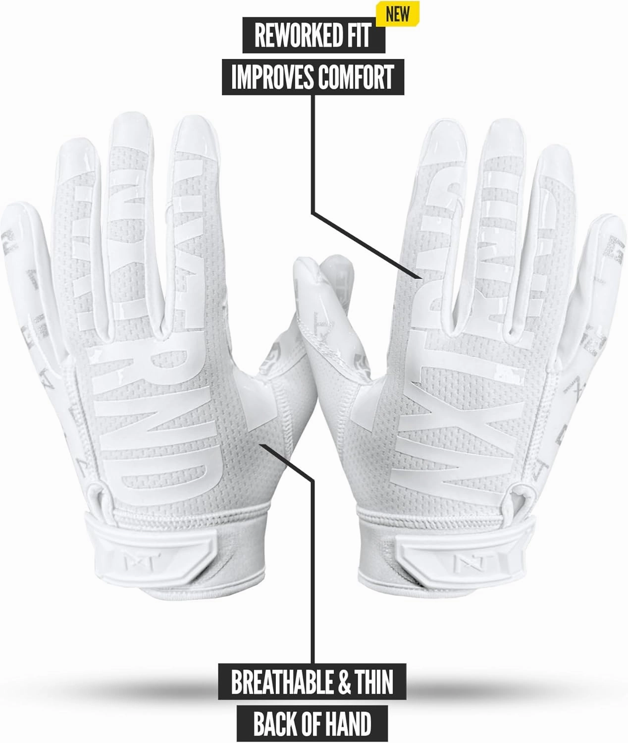 Nxtrnd G2 Pro Football Gloves, Men's Ultra Sticky Elite Receiver Gloves