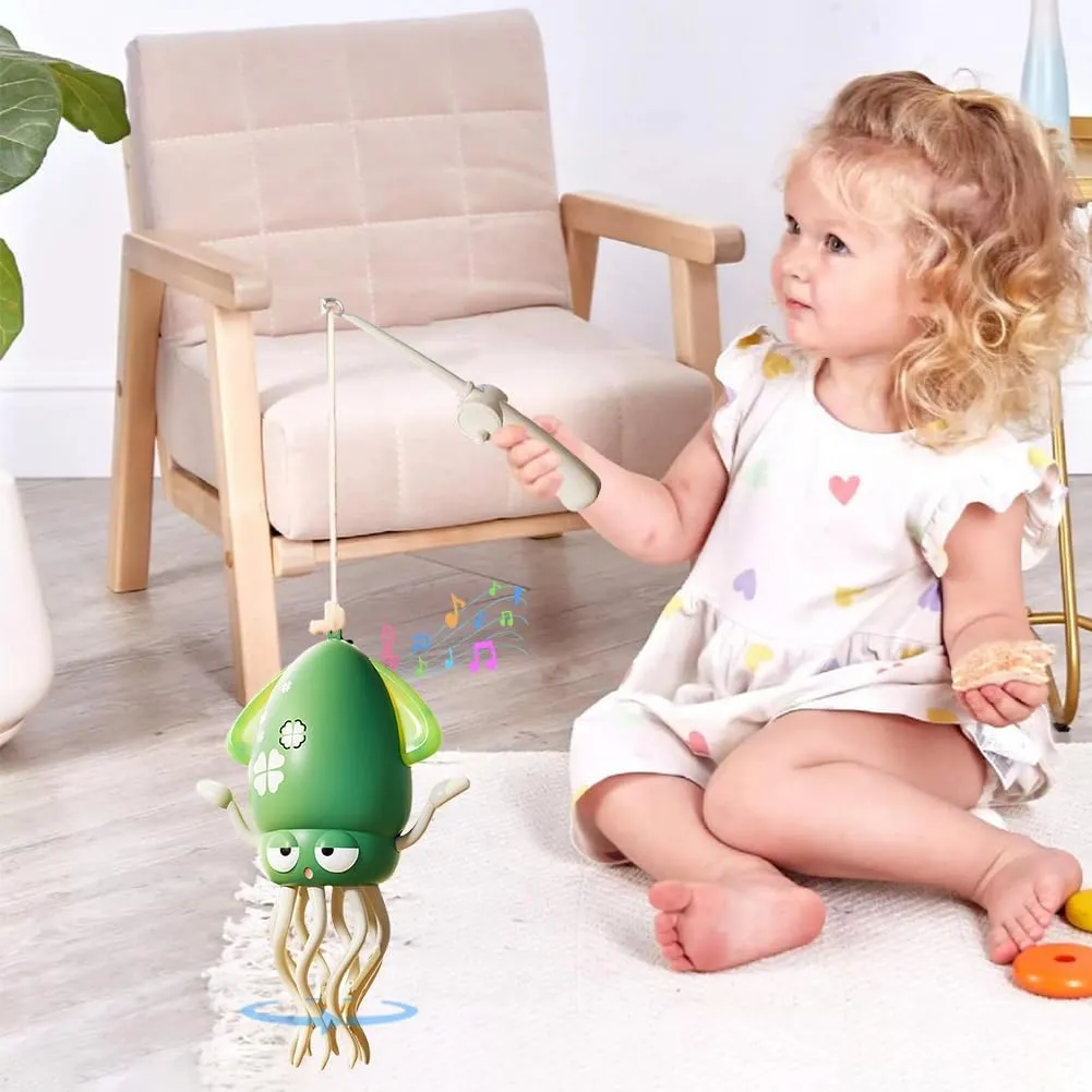 Octopus Interactive Toy for Children Motor Skills Development with Smart Sensor Obstacle Avoidance USB Charging