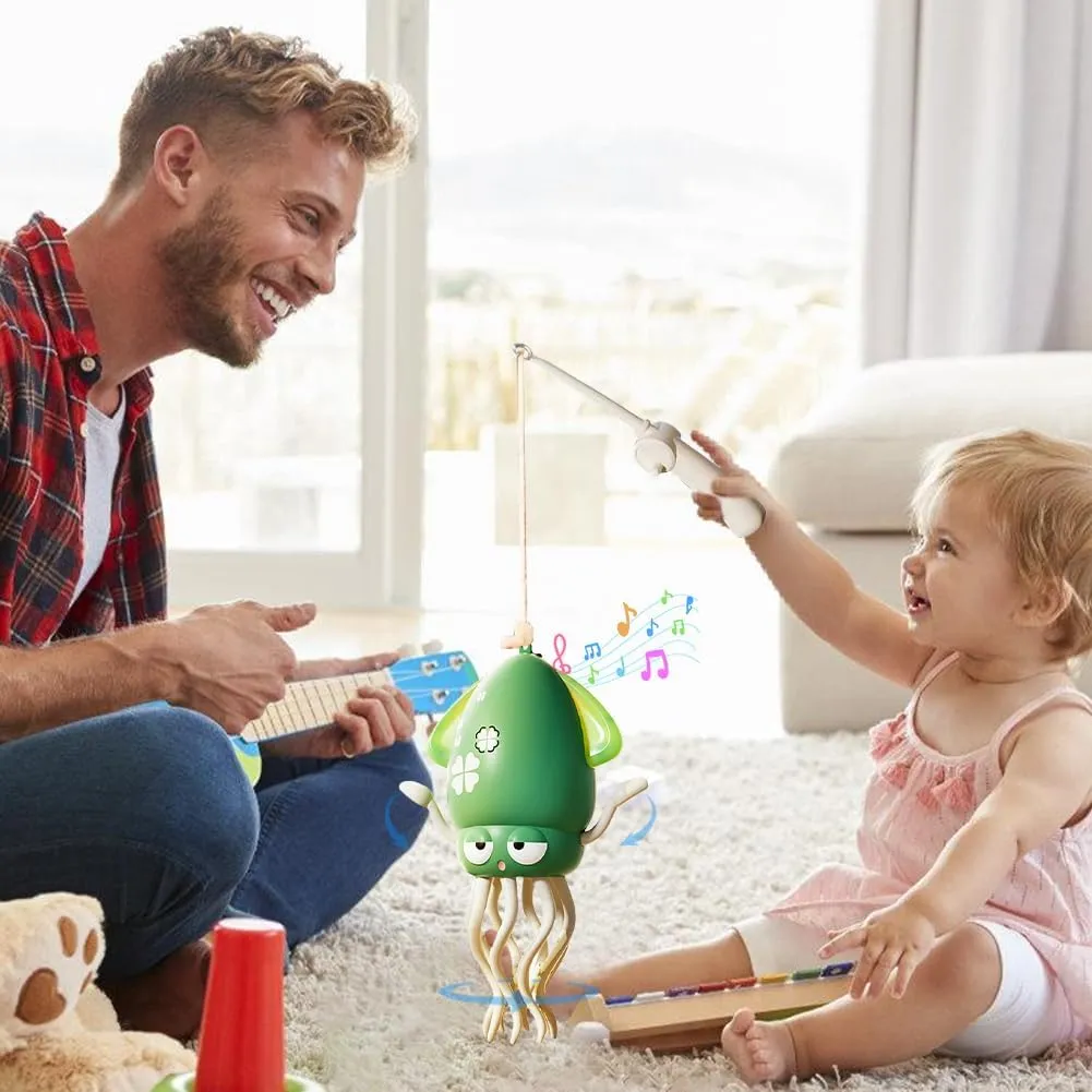 Octopus Interactive Toy for Children Motor Skills Development with Smart Sensor Obstacle Avoidance USB Charging