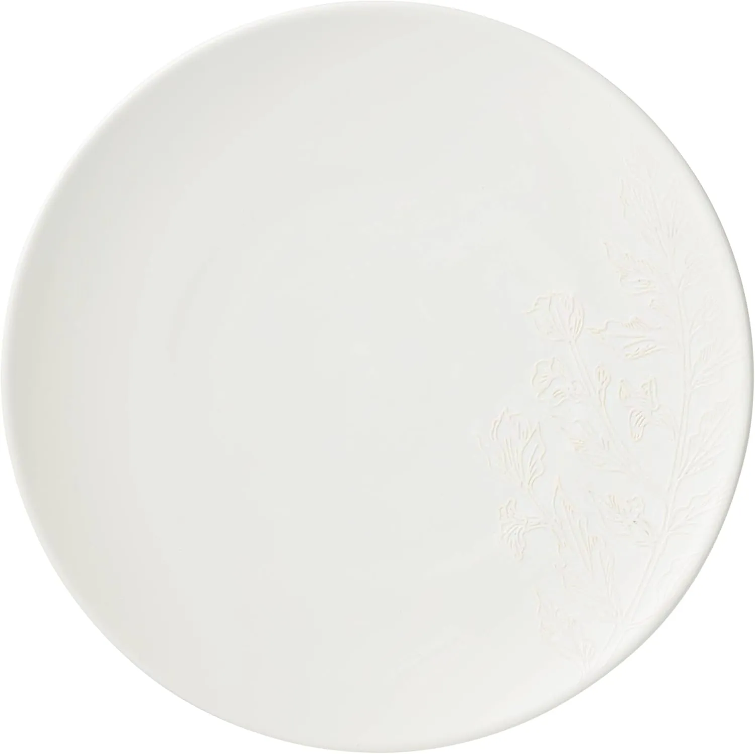 Oneida 897397 Roseto 12-Piece Dinnerware Set, White