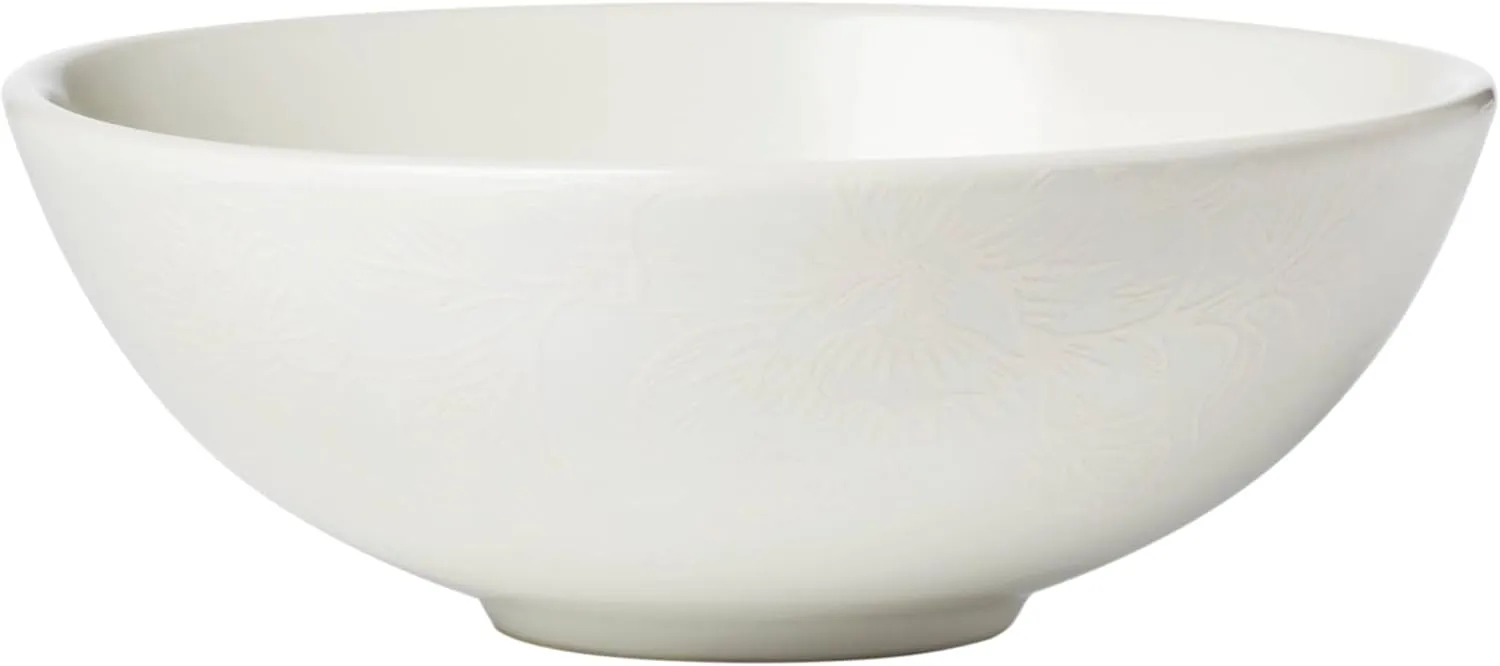 Oneida 897397 Roseto 12-Piece Dinnerware Set, White