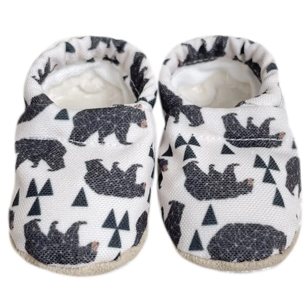 Organic Soft Sole baby shoes | First Walkers Crib Shoes | Pull on soft sole Infant Shoes | Lightweight Soft Sole Crib Shoes Toddler Shoes (Hunter) (4 (18-24 months))