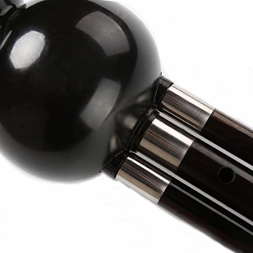 OrientalMusicSanctuary Professional Black Sandalwood Hulusi - Chinese Curcubit Gourd Flute (Key of Bb)