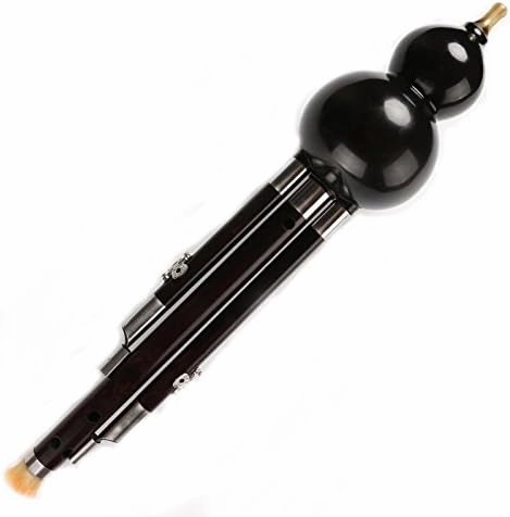 OrientalMusicSanctuary Professional Black Sandalwood Hulusi - Chinese Curcubit Gourd Flute (Key of Bb)