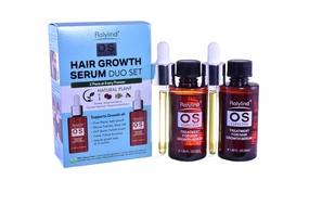 OS GROW Hair Growth Serum Duo Set, 100% True Natural Plant formula for a variety of hair loss, Thinning hair growth, for men and women (MADE IN USA.)