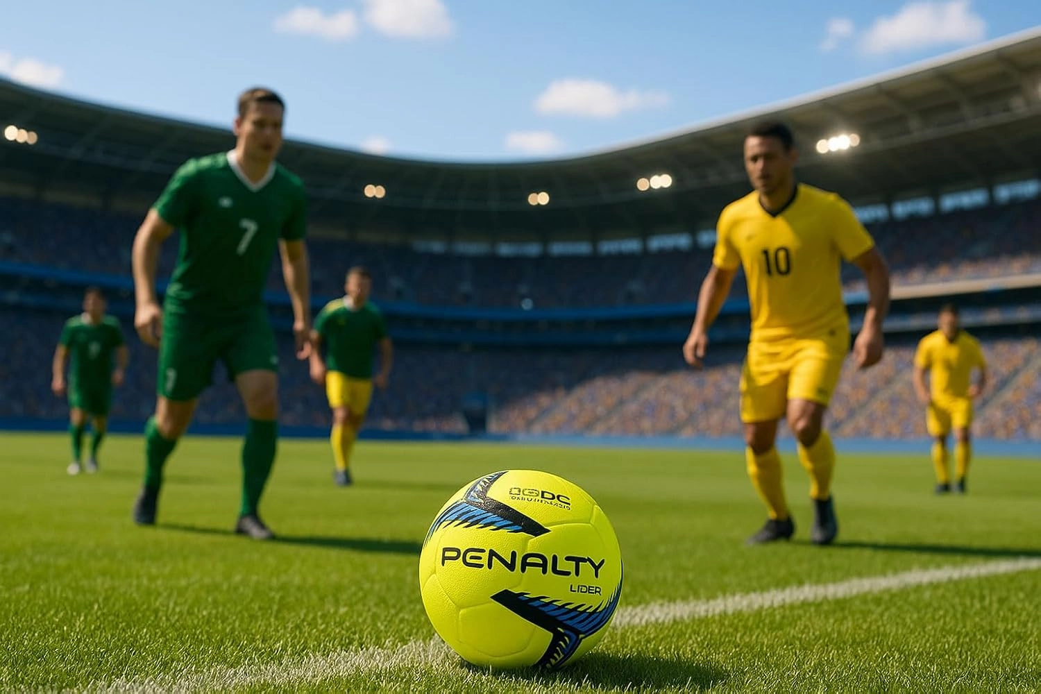 PENALTY Lider Soccer Ball – Size 4 | 6D Chamber ensures Total Balance and SIS Capsule Core | Durability and High-Performance