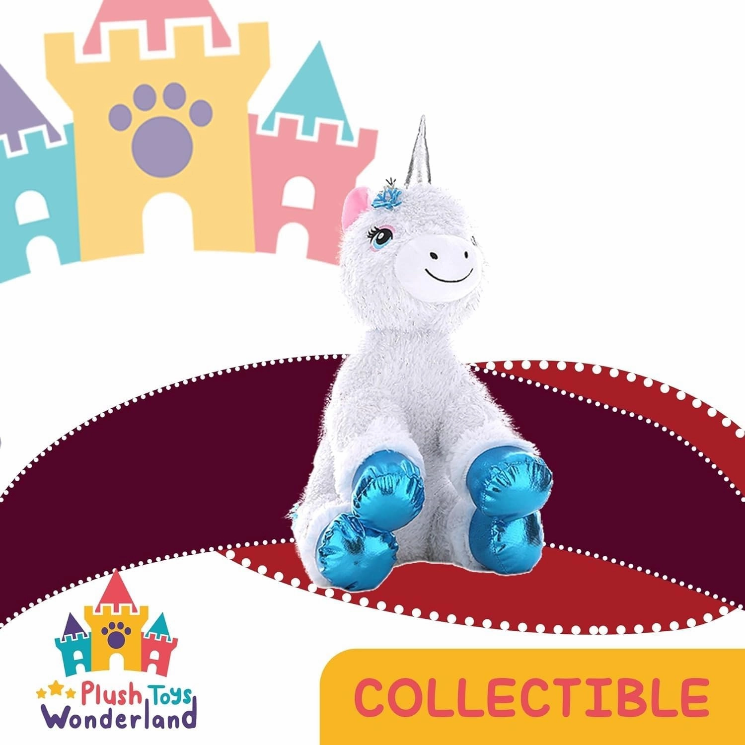 Plush Toys Wanderland Hope The 8 inch Winter Unicorn Stuffed Animal Soft Fantasy Toy Kawaii Cute Unicorn Plushie for Kids Toddlers Girls Boys Birthday Cuddly Magical Creature Doll