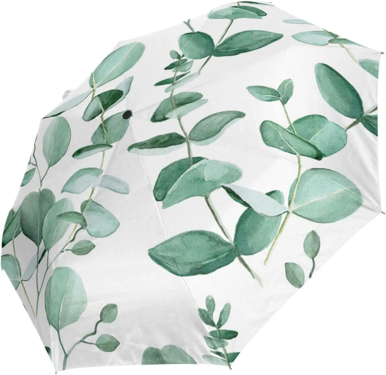 Poeticcity Automatic Folding Umbrella, Auto Open/Close 3 Folds Parasol, Compact Windproof Strong Umbrellas for Travel Sun & Rain