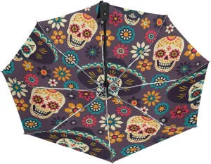Poeticcity Automatic Folding UPF 50  Anti-UV Rain Umbrella, Auto Open/Close 3 Folds Sun Parasol Canopy Windproof Compact Travel Umbrella
